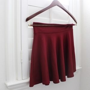 Maroon skater skirt